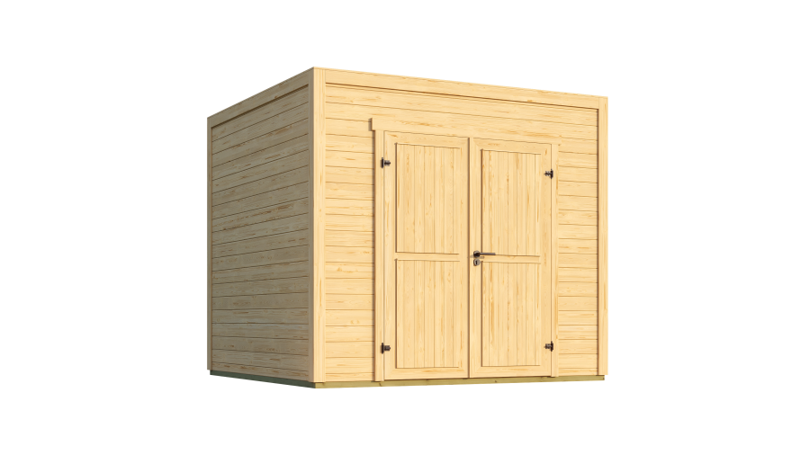 Lasita Maja Gartenhaus FYNN 2 - 250 x 250 cm, 28 mm, natur / farbig