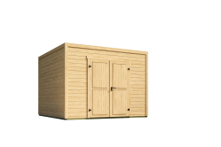 Lasita Maja Gartenhaus FYNN 3 - 300 x 300 cm, 28 mm, natur / farbig