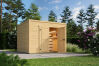 Lasita Maja Gartenhaus FYNN 3 - 300 x 300 cm, 28 mm, natur / farbig