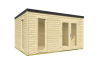 Gartenhaus PALERMO 4 - 400 x 300 cm, 28 mm, natur