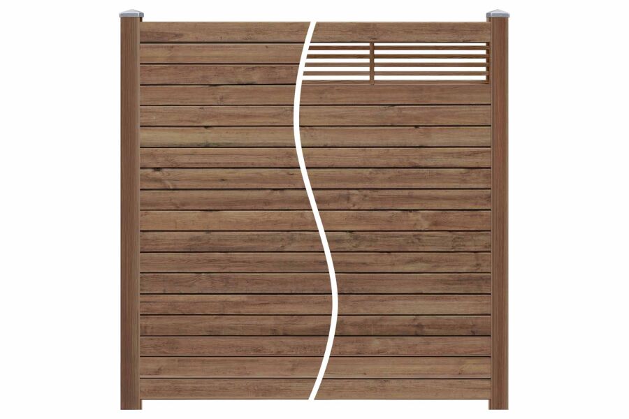 GARDO XL DIY-Zaun, Kiefer kdi braun, 180x194 cm