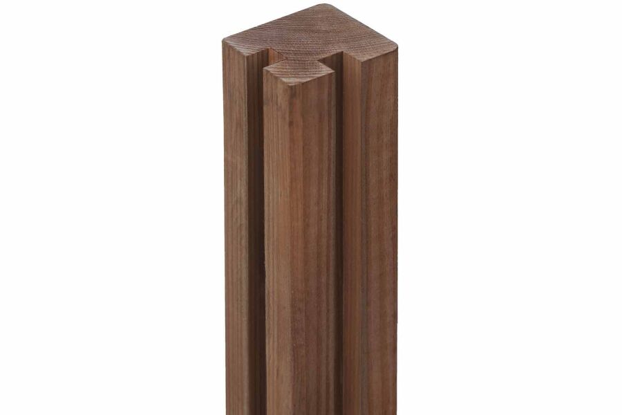 GARDO XL Eckpfosten, Kiefer kdi braun 9x9x200 cm