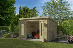 Gartenhaus SACRAMENTO Sockelmass 292x292 cm, 28 mm...