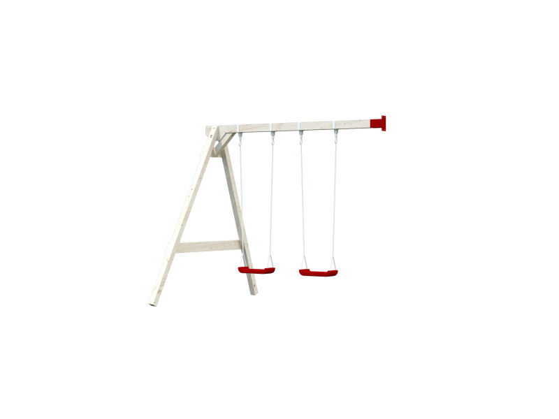 Anbau-Doppelschaukel für Kinderspielhaus TOBY 2,1