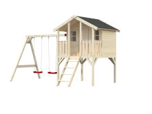 Anbau-Doppelschaukel für Kinderspielhaus TOBY 2,1