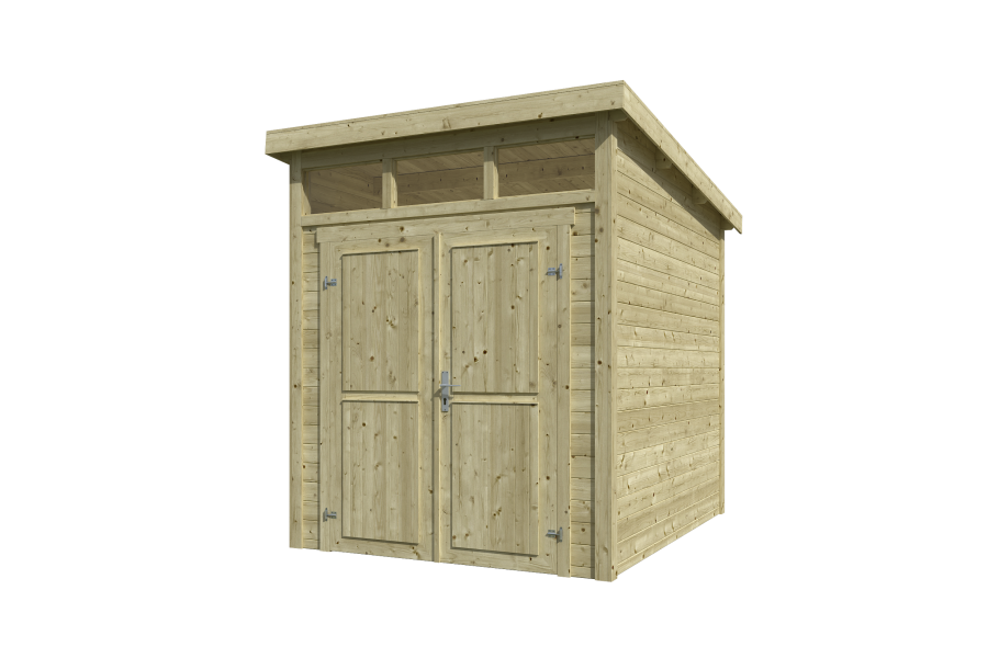 Lasita Maja Gartenhaus KIBO 2 imprägniert 200 x 250 cm, 28mm Systembohle