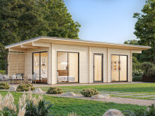 Palmako Ferienhaus CECILIA PLUS ISO 21,8 m²  70 mm -...