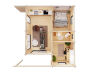 Palmako Ferienhaus CECILIA PLUS ISO 30,0 m²  70 mm - 540x670 cm, inkl. Fußboden 28 mm, natur
