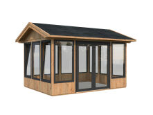 Palmako Pavillon ISABELLA 10,9 m²  90 mm - 401x303 cm natur / imprägniert / lackiert