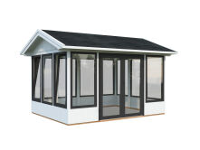 Palmako Pavillon ISABELLA 10,9 m²  90 mm - 401x303 cm natur / imprägniert / lackiert