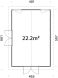 Palmako Pavillon ISABELLA 22,2 m²  90 mm - 597x401 cm natur / imprägiert / lackiert
