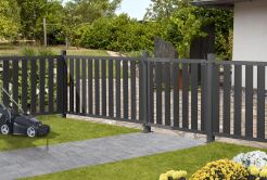 Vorgartenzaun DELANO  anthrazit mit ALU-Rahmen anthrazit...