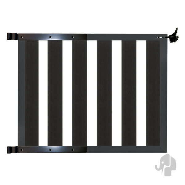 Tor Pforte zu Vorgartenzaun DELANO anthrazit mit ALU-Rahmen anthrazit 100x80 cm