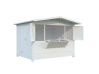 Palmako Marktstand/Verkaufsstand MARIAN 6,2 m²  298x228 cm, 16 mm, klappbar, natur / lackiert