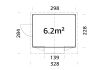 Palmako Marktstand/Verkaufsstand MARIAN 6,2 m²  298x228 cm, 16 mm, klappbar, natur / lackiert