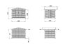 Palmako Marktstand/Verkaufsstand MARIAN 6,2 m²  298x228 cm, 16 mm, klappbar, natur / lackiert