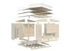 Palmako Marktstand/Verkaufsstand MARIAN 6,2 m²  298x228 cm, 16 mm, klappbar, natur / lackiert