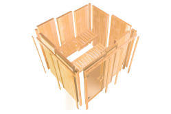 Sauna IRAVA 2 (Fronteinstieg) / Ofen 3,6 kW integr. Strg / AKTION