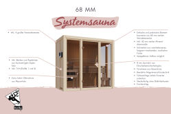 Sauna IRAVA 2 (Fronteinstieg) / Ofen 3,6 kW integr. Strg / AKTION