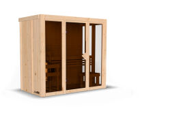 Sauna IRAVA 2 (Fronteinstieg) / Ofen 3,6 kW integr. Strg / AKTION