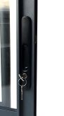 Karibu Saunahaus ARVID/MIRAMAR schwarz 73 mm ohne/mit Ofen / Schiebetür