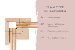 Karibu Saunahaus ARES 3 - 276x276x232 cm 38 mm terragrau / Metall staubgrau / ohne Ofen