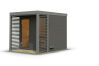Karibu Saunahaus ARES 2 - 231x276x232 cm 38 mm terragrau / Metall staubgrau
