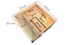 Karibu Saunahaus ARES 3 - 276x276x232 cm 38 mm naturbelassen / Metall staubgrau /   ohne/mit Ofen