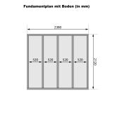 Saunafass/Fasssauna CUBUS M Fichte Natur,242 x 175 cm, ohne/mit Ofen