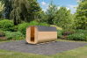Saunafass/Fasssauna CUBUS L Fichte Natur, 355 x 199 cm, ohne/mit Ofen