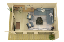 Gartenhaus SABRINA ALU 660x480 cm ISO (A), 70 mm...