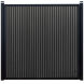 Elephant® WPC-Zaun Dark Line "Stripes", anthrazit, ALU-Rahmen anthrazit, Co-Ex, 180x180 cm