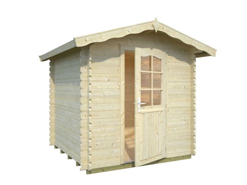 Gartenhaus VIVIAN 3,8 m2, 220x220cm, 28mm Wand, inkl. Boden - ohne / mit Farbe