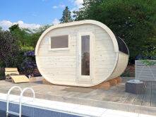 Palmako Saunafass/Fasssauna ARIANE OVAL 328x208 cm,...