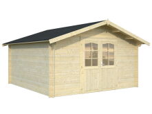 Gartenhaus LOTTA 13,9 m² 400x400cm  34mm Doppelnut -...