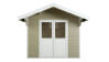 WPC-Gartenhaus FEHMARN beige-weiss 28 mm - 280 x 280 cm, WPC Co-Ex / Alu