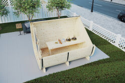 Picknickfass Gastrofass Marktstand Grillfass Campingfass...