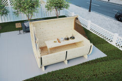 Picknickfass Gastrofass Marktstand Grillfass Campingfass...