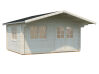 Gartenhaus HELENA 15,1 m2, 470x380 cm, 70mm Bohlen, ISO, Boden - ohne / mit Farbe -