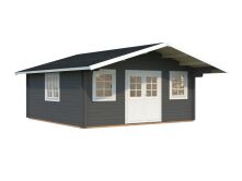 Gartenhaus HELENA 24,6 m2; 530x530 cm; 70mm Wände; ISO; Fußboden - ohne / mit Farbe -