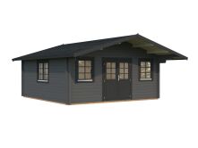 Gartenhaus HELENA 24,6 m2; 530x530 cm; 70mm Wände; ISO; Fußboden - ohne / mit Farbe -
