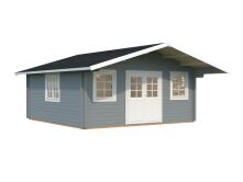 Gartenhaus HELENA 24,6 m2; 530x530 cm; 70mm Wände; ISO; Fußboden - ohne / mit Farbe -