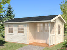 Gartenhaus SUSANNA 12,4 m2, 530x320cm, 44mm Bohlen, ISO,...