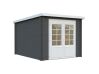 Gartenhaus ELLA 6,9 m²; 260x320cm; 28mm Blockbohlen - natur + farbig -