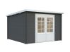 Gartenhaus ELLA 8,7 m²; 320x320 cm, 28mm Bohlen - natur + farbig -