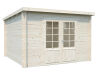 Gartenhaus ELLA 8,7 m²; 320x320 cm, 28mm Bohlen - natur + farbig -