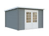 Gartenhaus ELLA 8,7 m²; 320x320 cm, 28mm Bohlen - natur + farbig -