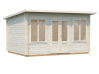 Gartenhaus LISA 11,5 m²; 420x320cm; 34mm Doppelnut; inkl. Fußboden - natur + farbig -