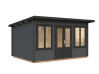 Gartenhaus LISA 11,5 m²; 420x320cm; 34mm Doppelnut; inkl. Fußboden - natur + farbig -