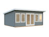 Gartenhaus LISA 19,4 m2; 550x400cm; 44mm Bohlen; ISO, Fußboden - natur + farbig -